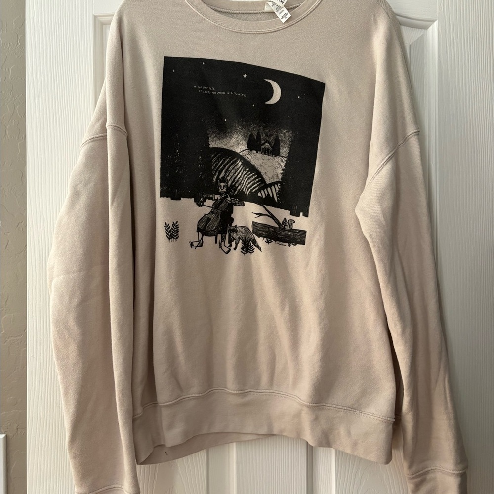 Graphic Beige Sweater